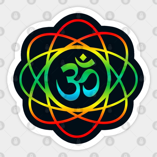 Om Symbol Aum sign Yoga Meditation Mantra Sticker by PlanetMonkey